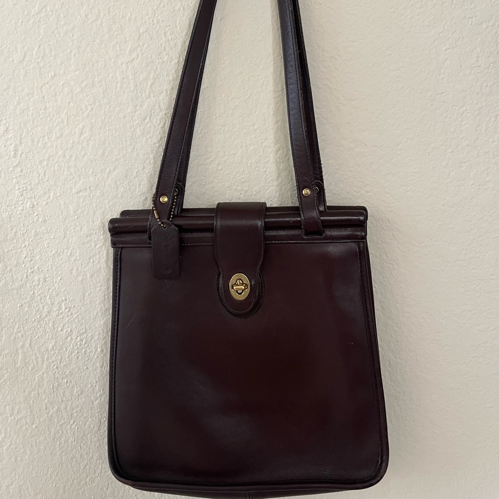 COPY - Vintage Coach Weston Bag Dark Brown